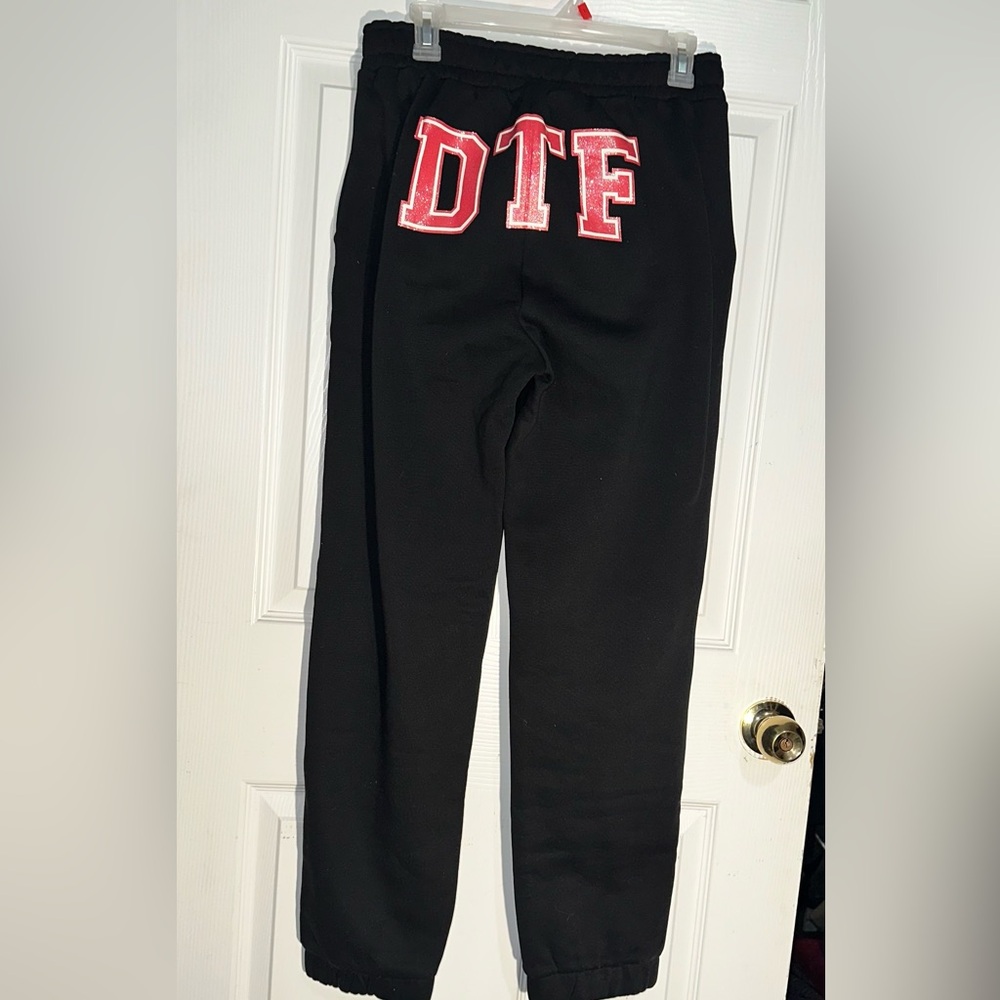 Black CLUB EXX DTF Sweatpants w/Pockets👽NWOT